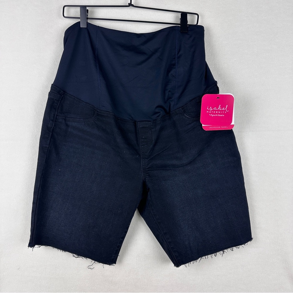 Isabel Maternity Bermuda Shorts Women’s Size 14 & 16 Dark Wash Stretch Pull On